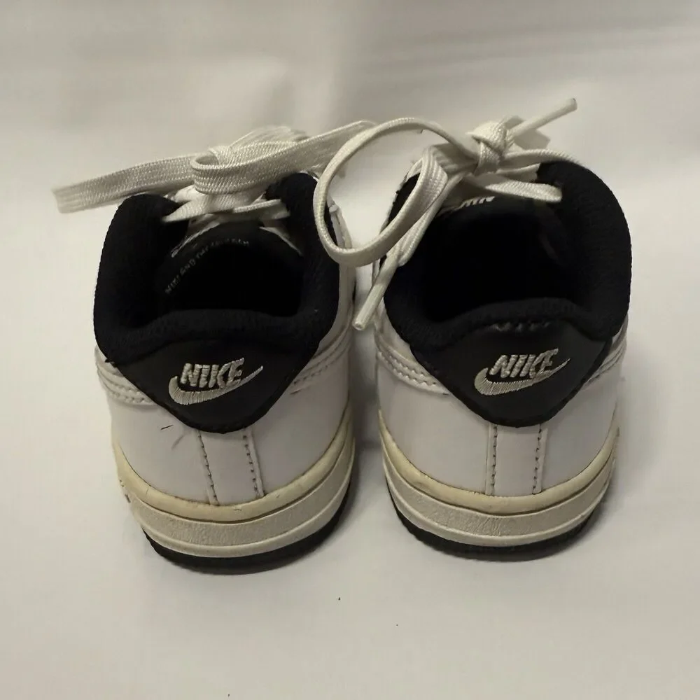 Nike Air Force 1 Low Toddler Unisex Shoe Size 6C White Black Contrast DV1342-100